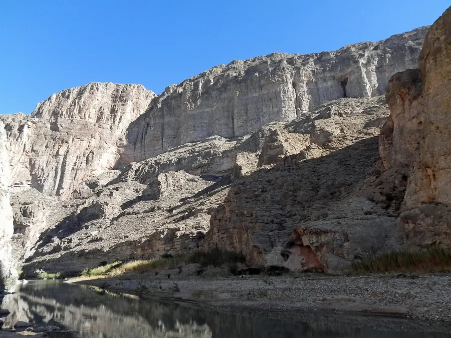 Boquillas Canyon towering over the Rio Grande