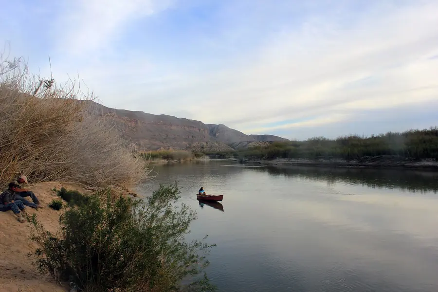 A boat on the Rio Grande